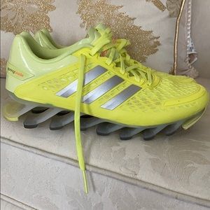 Women’s Adidas neon yellow sneakers